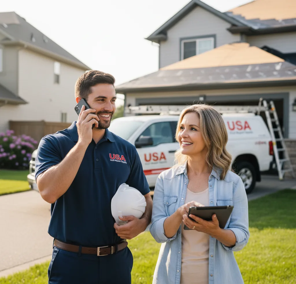 USA Roof Repair Experts customer support in Springwater